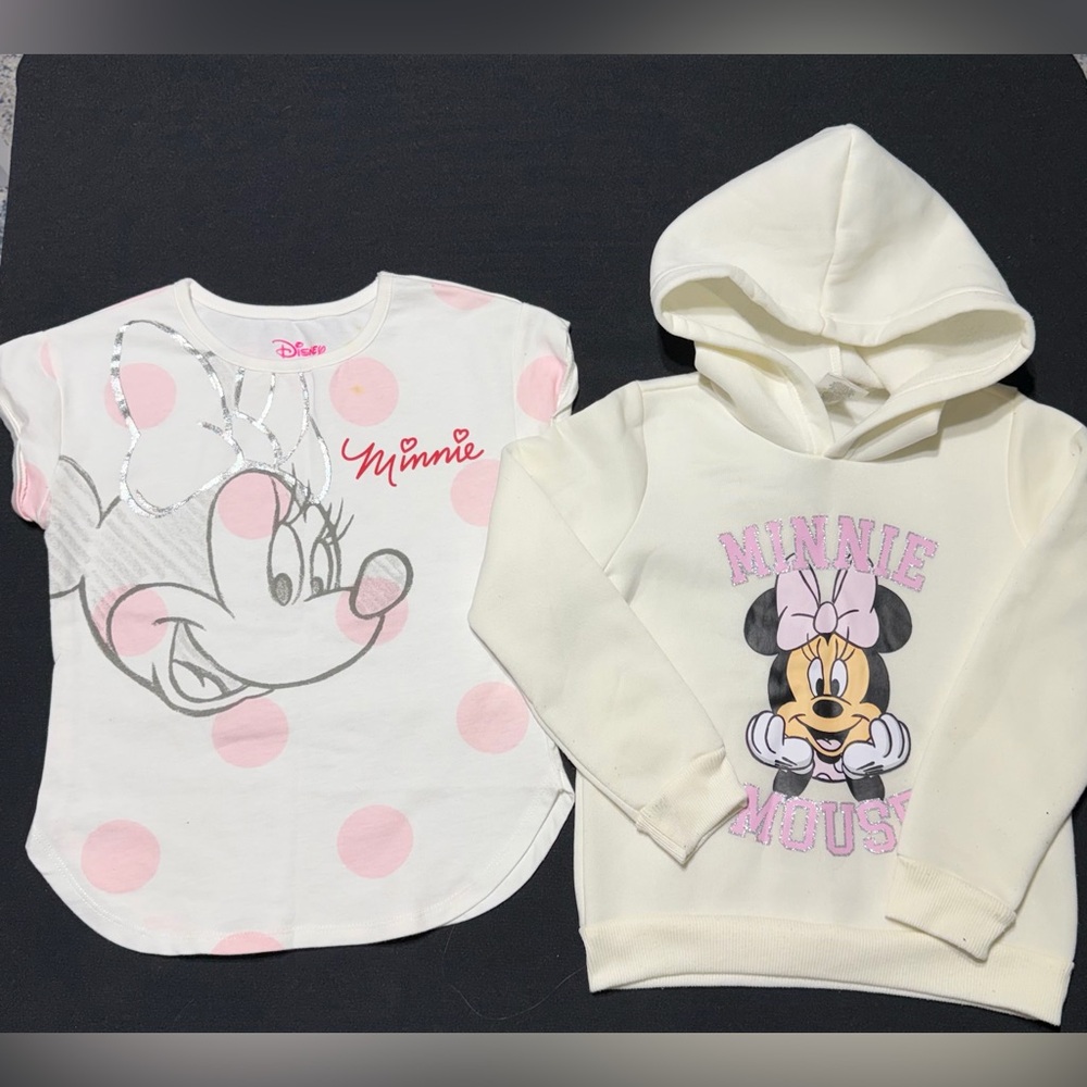 Girls Lot of 2 Disney Tops - Picture 1 of 1